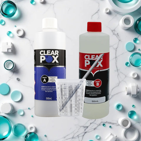 Clearpox Ultra Clear Epoxy Resin Kit (1:1 mix ratio)