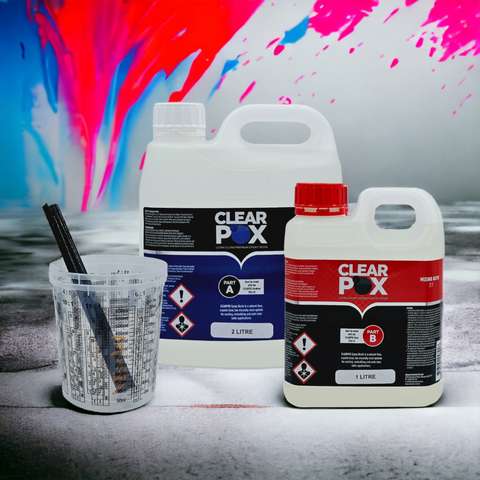 Clearpox Ultra Clear Epoxy Resin Kit (2:1 mix ratio)