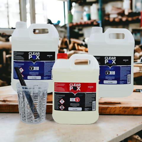 Clearpox Ultra Clear Epoxy Resin Kit (2:1 mix ratio)