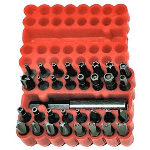 33-Piece Security Star & Torx Bits Set