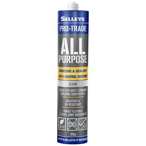 Selleys Pro Trade All Purpose Silicone Clear