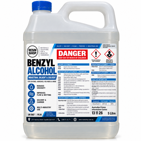 Benzyl Alcohol BP Grade | 99.99% Ultra-High Purity Preservative & Epoxy Modifier | 1L-20L