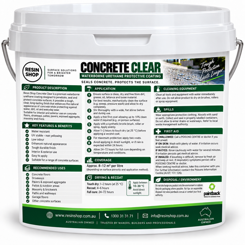 Concrete Clear Penetrating Urethane Sealer & Waterproofing
