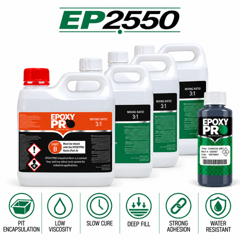 EpoxyPro EP2550 Slow Cure Plumbing & Electrical Pit Filling Epoxy