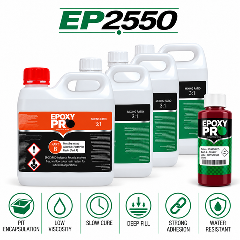 EpoxyPro EP2550 Slow Cure Plumbing & Electrical Pit Filling Epoxy