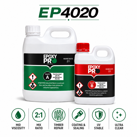 EpoxyPro EP4020 High-Build Wood Repair & Filler Epoxy System 2:1