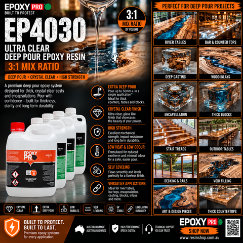 EpoxyPro EP4030 Ultra Clear Deep Pour Epoxy Resin System 3:1