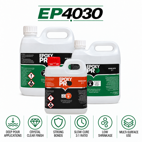 EpoxyPro EP4030 Ultra Clear Deep Pour Epoxy Resin System 3:1