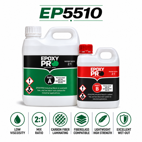 EpoxyPro EP5510 Low Viscosity Carbon Fibre & Automotive Composite Epoxy 2:1