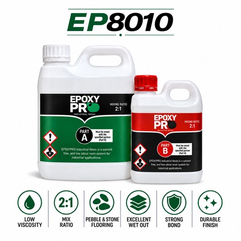 EpoxyPro EP8010 Low Viscosity Pebble & Stone Binder Epoxy 2:1