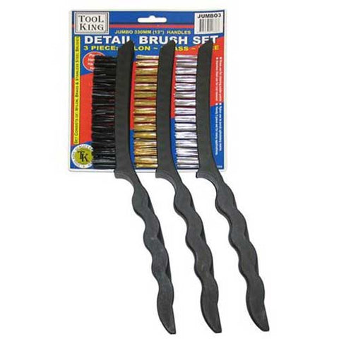 Tool King Wire Detail Brush Set – Small & Medium PKT 3