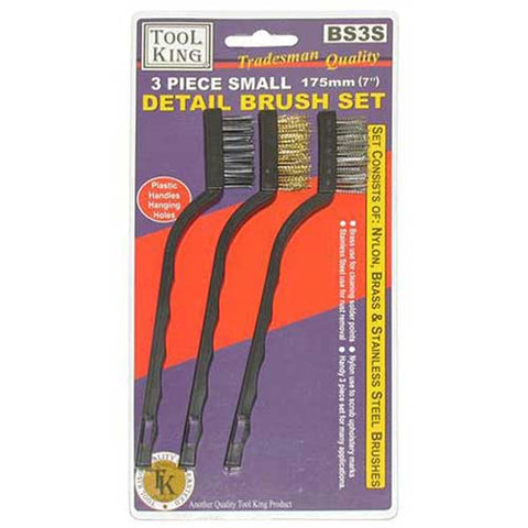 Tool King Wire Detail Brush Set – Small & Medium PKT 3