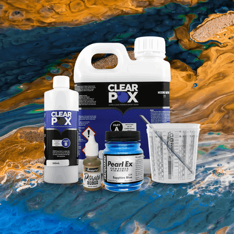 Galaxy Epoxy Resin Colour Kits 1.5L Sun-Moon-Mercury-Mars-Saturn-Jupiter-Neptune - Resin Shop Australia