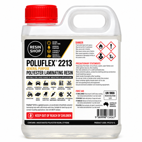 Poluflex 2213 General Purpose Polyester Laminating Resin – 60 Minute