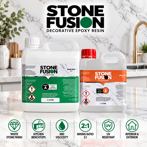 StoneFusion Countertop White Epoxy Resin